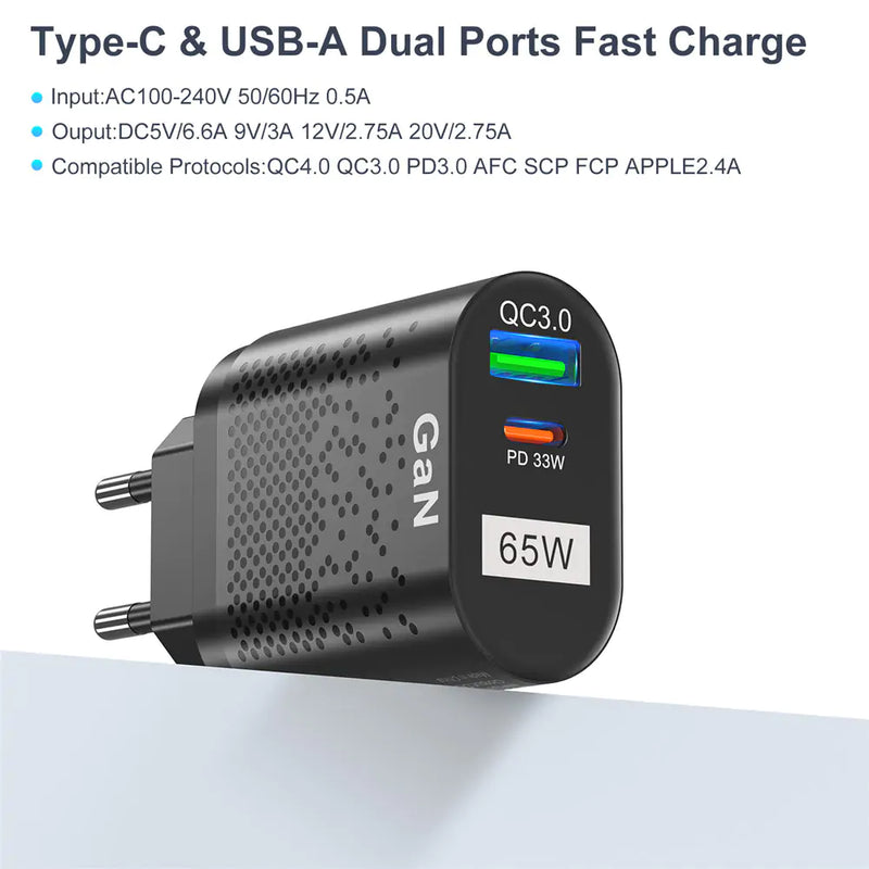 65W QC3 Charger