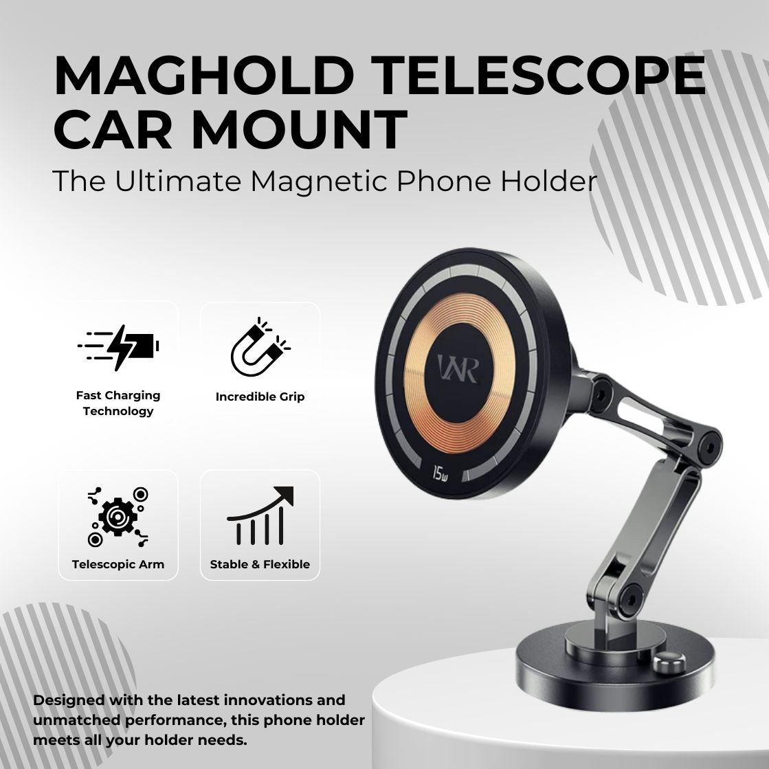 MagHold Telescoping Car Mount