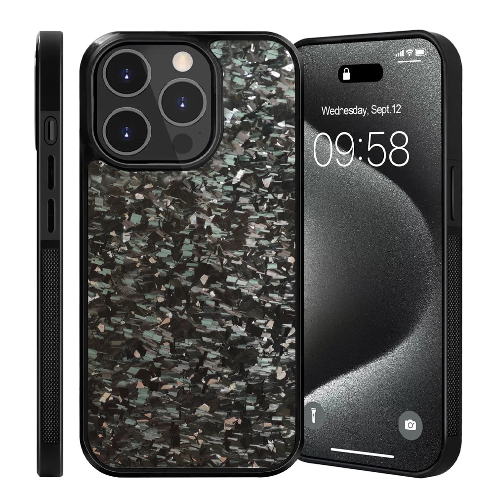 Forged Carbon Colored Flakes - iPhone Case