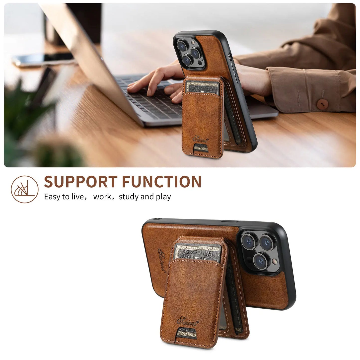 Elevate Leather - iPhone Case & Wallet F